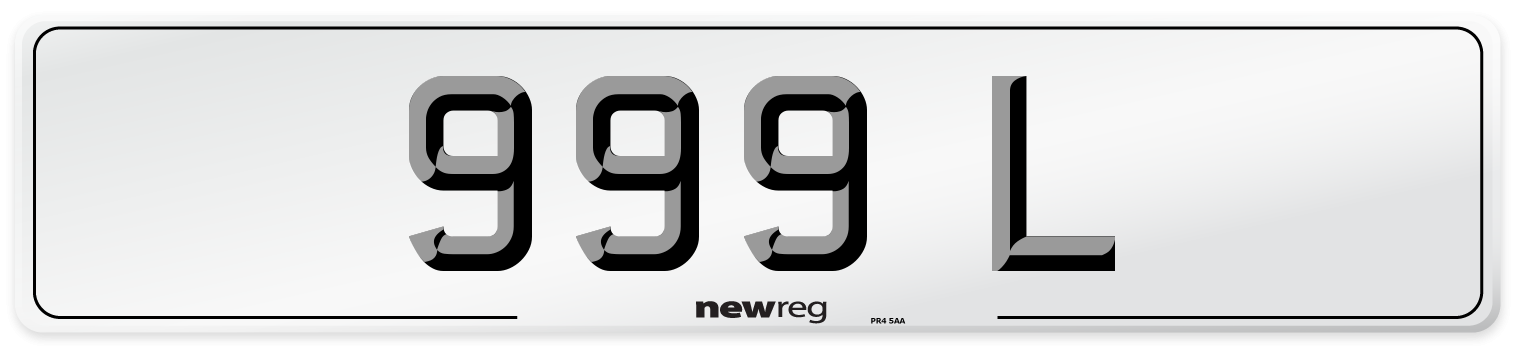 999 L Number Plate from New Reg
